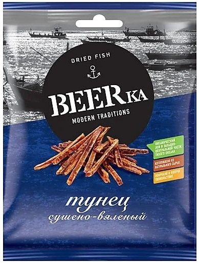 Тунец сушено-вяленый 70гр BEERka