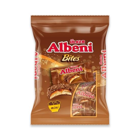 Печенье с карамелью в молочном шоколаде Albeni Bites 500г Ulker