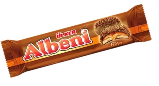Печенье с карамелью в молочном шоколаде Albeni Bites 72г Ulker